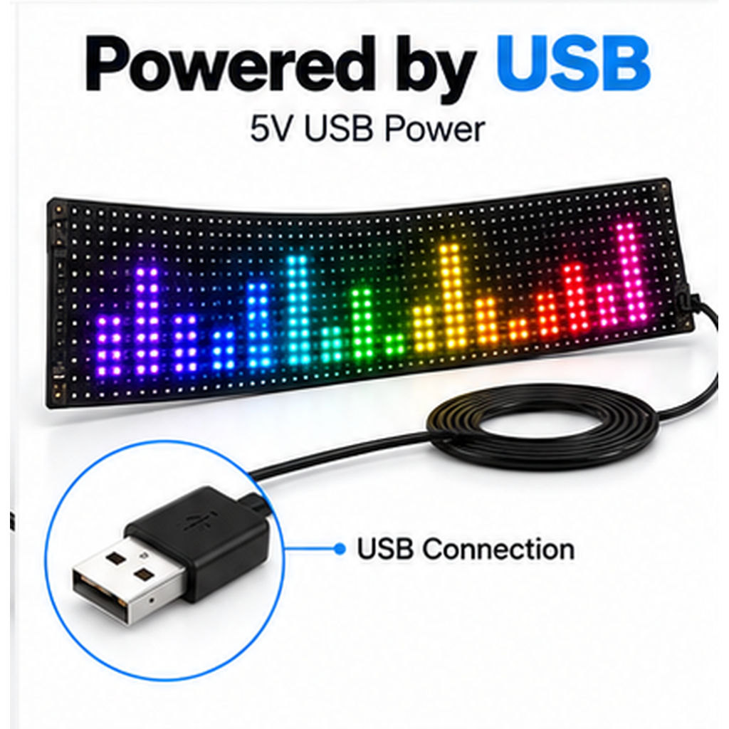 Programmable LED Car Sign – Talk to the Car Behind You
